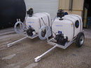 Trailer with tank pump and spray bar